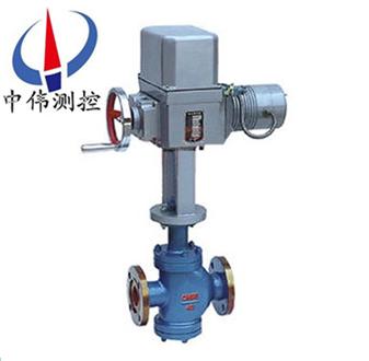 Electric through two-seat regulating valve